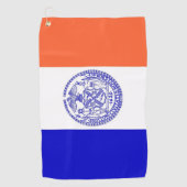 ニューヨーク州旗を持つゴルフタオル ゴルフタオル (正面)