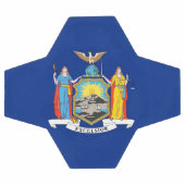 ニューヨーク州旗を持つ愛国的なサッカーボール サッカーボール (フラット)