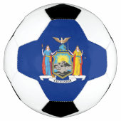 ニューヨーク州旗を持つ愛国的なサッカーボール サッカーボール (正面)