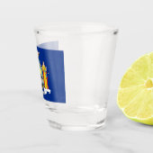 ニューヨーク州旗を掲げた愛国的なショットグラス ショットグラス (右)