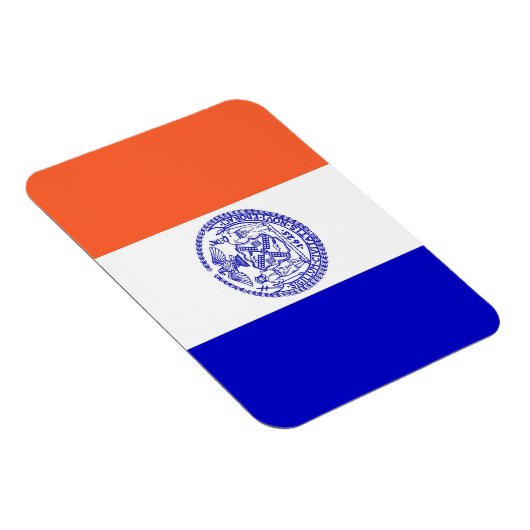 ニューヨーク州旗を掲げた愛国的なフレキシブル磁石 マグネット (右側)