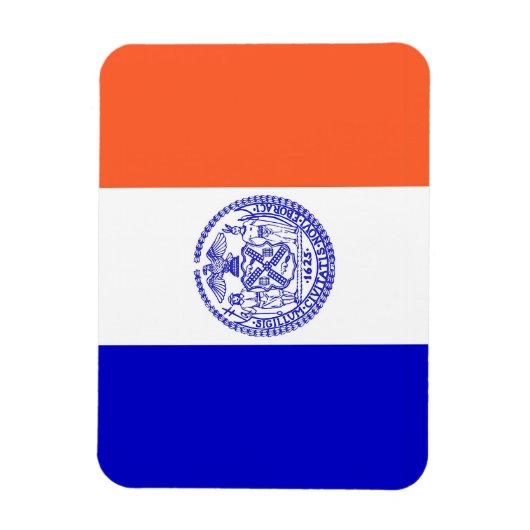 ニューヨーク州旗を掲げた愛国的なフレキシブル磁石 マグネット (縦)
