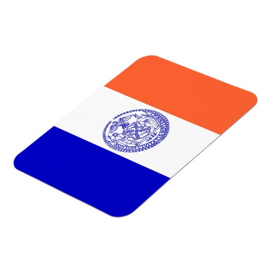 ニューヨーク州旗を掲げた愛国的なフレキシブル磁石 マグネット (左側)