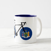 ニューヨーク州旗サイクリング ツートーンマグカップ (正面右)