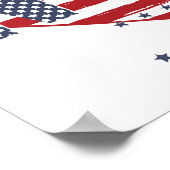 ニューヨーク州旗ハート ポスター (角)