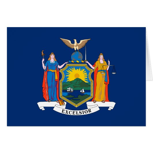 ニューヨーク州旗 (正面横)