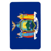 ニューヨーク州旗、エンパイア州、アメリカ植民地 マグネット (縦)