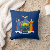 ニューヨーク州旗 クッション (ブランケット)