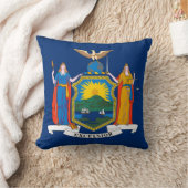 ニューヨーク州旗 クッション (ブランケット)