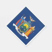 ニューヨーク州旗 スタンダードランチョンナプキン (角)