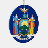 ニューヨーク州旗 セラミックオーナメント (右)