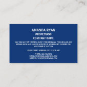 ニューヨーク州旗、ニューヨーク州旗 名刺 (裏面)