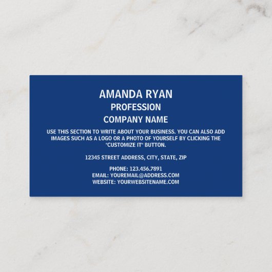 ニューヨーク州旗、ニューヨーク州旗 名刺 (裏面)