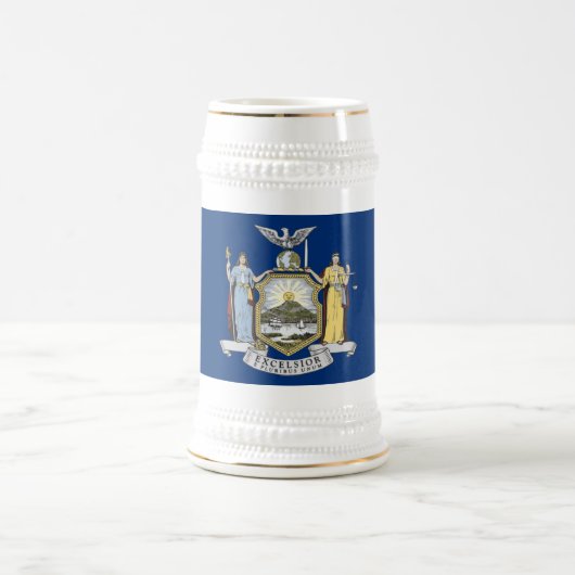 ニューヨーク州旗 ビールジョッキ (中央)