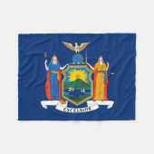 ニューヨーク州旗 フリースブランケット (正面(横))