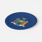 ニューヨーク州旗 ペーパープレート (アングル)