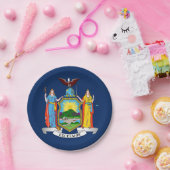 ニューヨーク州旗 ペーパープレート (パーティー)