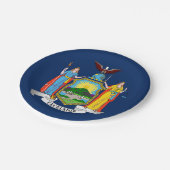 ニューヨーク州旗 ペーパープレート (アングル)