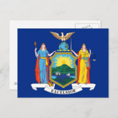 ニューヨーク州旗 ポストカード (正面/裏面)