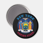 ニューヨーク州旗 マグネット (正面/裏面)
