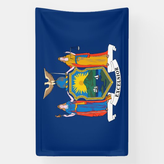 ニューヨーク州旗 横断幕 (縦)