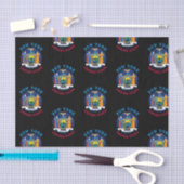 ニューヨーク州旗 薄葉紙 (クラフト)