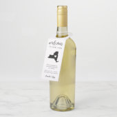 ニューヨーク州結婚の歓迎の好意 ボトルネックタグ (アングル)