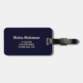 ニューヨーク州統一された州レトロマップヴィンテージUSA ラゲッジタグ (裏面横)