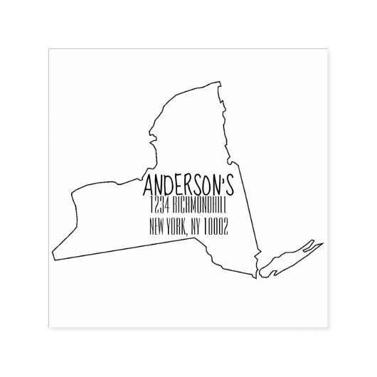 ニューヨーク州自己インキングゴム印 セルフインキングスタンプ (デザイン)