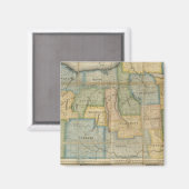 ニューヨーク州西部の地図 マグネット (正面/裏面)