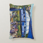 ニューヨーク州遊公園に熱狂的な人々 アクセントクッション (正面(垂直))