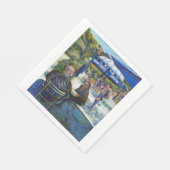 ニューヨーク州遊公園に熱狂的な人々 スタンダードランチョンナプキン (角)