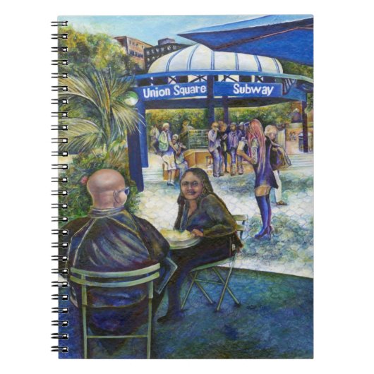ニューヨーク州遊公園に熱狂的な人々 ノートブック (正面)