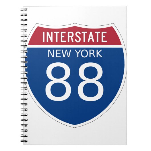 ニューヨーク州間標識 ノートブック (正面)