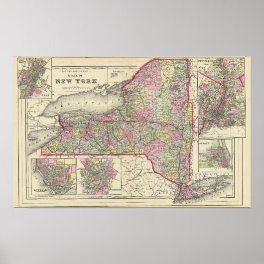 ニューヨーク州 ポスター (正面)