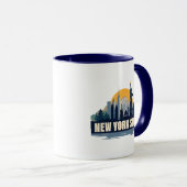 ニューヨーク州、米国 マグカップ (正面右)