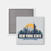 ニューヨーク州、米国 マグネット (正面/裏面)