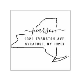 ニューヨーク差出人住所スタンプセルフインキング セルフインキングスタンプ