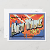 ニューヨーク市からのご挨拶 アメリカ ポストカード (正面/裏面)