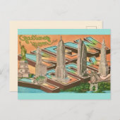 ニューヨーク市からのご挨拶 ポストカード (正面/裏面)