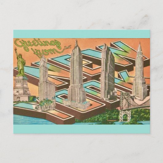ニューヨーク市からのご挨拶 ポストカード (正面)