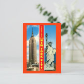 ニューヨーク市からのヴィンテージ ポストカード (スタンド正面)