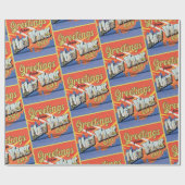 ニューヨーク市からのヴィンテージ ラッピングペーパー (フラット)