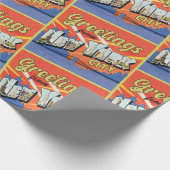 ニューヨーク市からのヴィンテージ ラッピングペーパー (角)