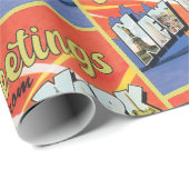 ニューヨーク市からのヴィンテージ ラッピングペーパー (ロールコーナー)