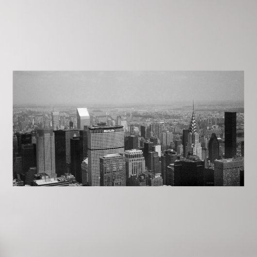 ニューヨーク市とクライスラー建物II ポスター (正面)