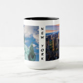 ニューヨーク市と2つのランドマークのマグカップ マグカップ (中央)