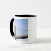 ニューヨーク市にあるブルックリン橋 New 2 マグカップ (正面左)