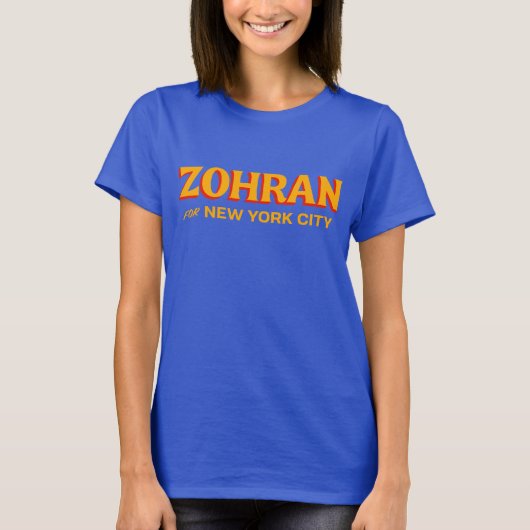 ニューヨーク市のためのゾーラン Tシャツ (正面)