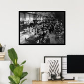 ニューヨーク市のイーストサイド食品市場1915 ポスター (ホームオフィス)